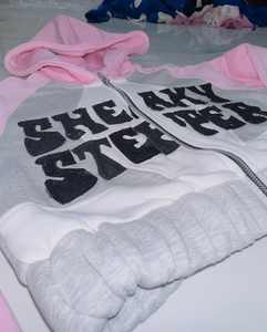 Conjunto Deportivo Personalizado para Hombre, Chándal Holgado 100% Algodón, Sudadera con Capucha, Pantalones Deportivos Acampanados y Sudadera con Capucha - Product Image 2