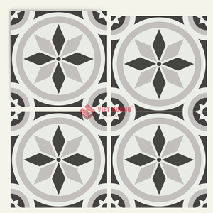 Carreaux en ciment 200x200mm Carreaux hexagonaux pour une utilisation décorative dans les intérieurs commerciaux - Product Image 1