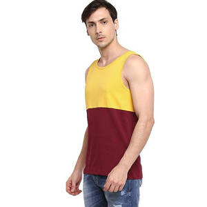 Hombres Fitness logotipo personalizado secado rápido bambú Atlético gimnasio desgaste músculo Activewear espalda sin costuras camisetas sin mangas para la venta - Product Image 4