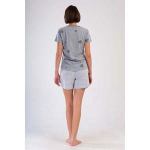 KADIN P.SUPREM O YAKA KISA KOL ETEGI OVAL SORT TAKIM - สีเทาผสม - สีเทาผสม - Product Image 4