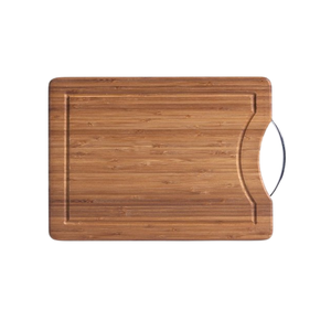 Planche à découper en bois rectangulaire faite à la main Table de cuisine en bois d'acacia avec manche en bois pour la viande et les légumes - Product Image 3