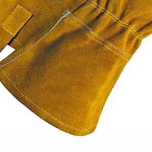 Guantes de soldadura resistentes a cortes de trabajo de alta temperatura para trabajo en metal Guantes de soldadura de cuero Llegada Resistencia al calor Doble - Product Image 2