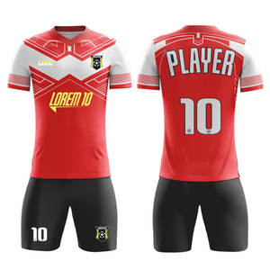 Conjuntos de Camisetas de Fútbol Unisex Personalizadas de Alta Calidad, Uniforme de Equipo, Logotipo del Club, Nombre, 100% Poliéster, Impresión por Sublimación, Práctica - Product Image 1