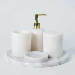 Porte-savon en résine personnalisé de luxe Plateau en résine pour chambre d'hôtel Ensemble de bain Accessoires de salle de bain - Product Image 5