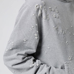 เสื้อฮู้ดดี้สไตล์ดิสเทรสสำหรับผู้ชาย น้ำหนักเบา สวมใส่สบาย และทนทาน เหมาะสำหรับสตรีทแวร์และกิจกรรมกลางแจ้ง - Product Image 6