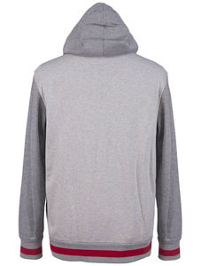 Premiум Cómodo chándal de algodón gris Unisex 100% Fleece Streetwear Sudadera con capucha y Joggers con la característica del logotipo del dobladillo de la costilla inferior - Product Image 3