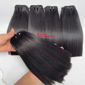 Extensions de cheveux de trame vierges Remy vietnamiennes 100% paquets de cheveux raides d'os Extensions de cheveux humains vietnamiens - Product Image 1
