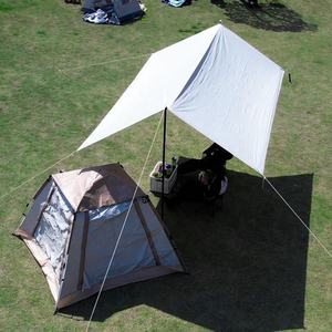 Tente de camping en toile Oxford imperméable de grande <span class=keywords><strong>taille</strong></span>, résistante, pour l'été, 3000 mm+, auvent portable d'extérieur, piquets, événements, camping en groupe - Product Image 1