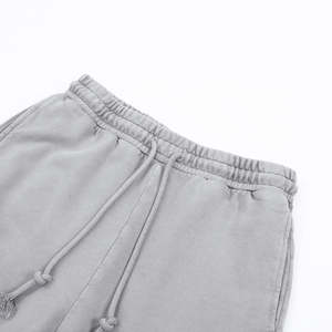 กางเกงวอร์มทรงหลวมยาวของผู้ชายกางเกงวอร์มผ้าฝ้ายเทอร์รี่แบบเรียงซ้อนกัน - Product Image 3