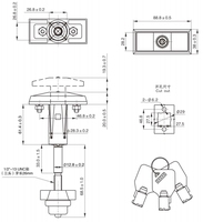 Distributeur automatique de café sécurisé Jucro DL1303 avec serrure cylindrique de classe 1 ANSI, finition chromée brillante