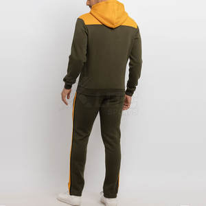 Survêtement décontracté d'hiver léger pour homme avec veste zippée et pantalon de jogging pour la salle de sport, les voyages ou les activités quotidiennes décontractées - Product Image 3