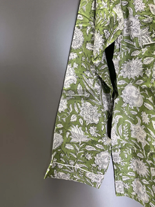 Conjunto de pijama de algodón con estampado Floral para mujer, ropa de dormir cómoda con cintura elástica para la temporada de otoño, pijamas de verano perfectos para dama de honor - Product Image 2