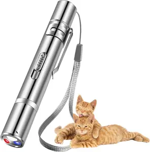 Best seller 5 modelli commutabili USB ricaricabile puntatore Laser giocattolo interattivo gatto giocattolo Laser gatto