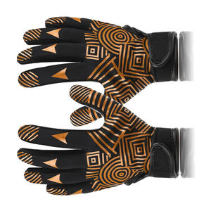 Guantes de recepción de fútbol Premium Guantes de fútbol con logotipo personalizado con impresión de silicona Guantes de receptor de fútbol antideslizantes - Product Image 3