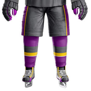 ชุดยูนิฟอร์มฮอกกี้น้ำแข็งสำหรับผู้ใหญ่ แบบทีม สำหรับผู้ชาย รับสกรีนโลโก้ตามสั่ง บริการ OEM ผลิตจากโพลีเอสเตอร์ 100% - Product Image 5