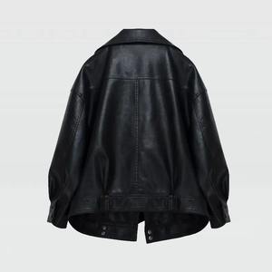 Streetwear décontracté moderne femmes nouveau élégant femme Chic surdimensionné dames doux recadrée vintage en détresse double boutonnage veste - Product Image 3