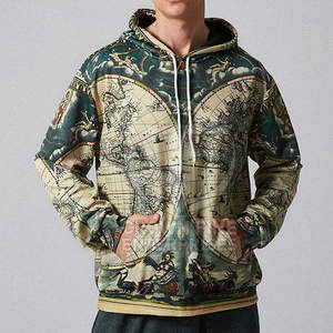 Sudadera con capucha informal de invierno de algodón 100% para hombre - Product Image 2