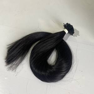 Alishow-Extension de cheveux naturels noirs alignés, cuticule, Double Drawn, lisse, pointe U, livraison directe - Product Image 3