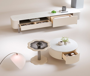 Contemporary TV <b>Console</b> <b>Table</b>, Simple Design TV Stand for Flat Screen TVs - Product Image 1