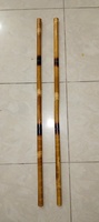 Bastones de Madera para Aikido EVI Kali Rattan, Multi-Diseño, 57.5 CM de Largo, 2.5 CM de Diámetro, Madera de Durazno, EVI 1902, Personalizados, Duraderos, Unisex
