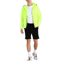 Chaqueta de Running para Hombre Personalizable, Ligera, Transpirable, de Secado Rápido, Cortavientos, con Capucha, de Spandex/Nylon, Manga Larga, Tallas Grandes
