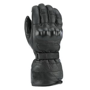Gants de moto avec logo personnalisé pour hommes Gants d'équitation imperméables et chauds pour l'hiver Doublure respirante Manchette longue épaisse en cuir véritable - Product Image 1