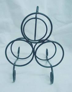 Porte-bouteille de vin unique contemporain écologique personnalisé en acier inoxydable pour la maison, les hôtels et restaurants américains - Product Image 4