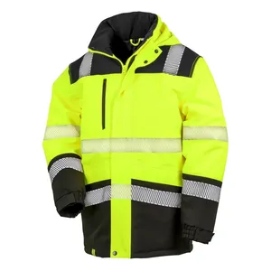 Veste de sécurité Softshell personnalisée avec autocollants et lumières réfléchissantes – Produit promotionnel - Product Image 5