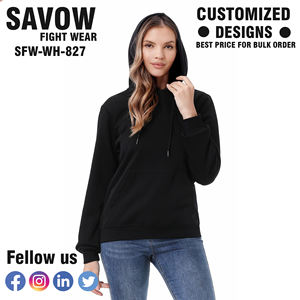 Women Hoodies Custom Oversized Pullover Cotton Hooded Sweatshirts Cropped Streetwear Fleece Jackets Fashion <b>Winter</b> <b>Tops</b> - Product Image 6