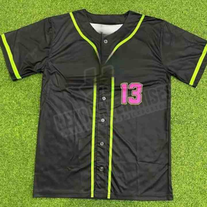 Venta caliente Diseño personalizado Béisbol Softball Jerseys Camisetas deportivas transpirables de la más alta calidad - Product Image 6
