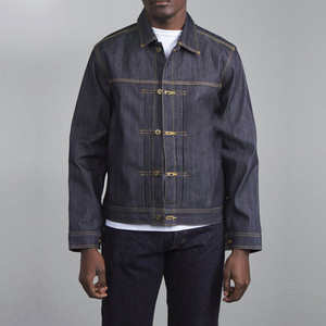 Veste en jean sur mesure pour homme, denim brut lourd, selvedge, logo personnalisé, selvedge rouge, veste en jean pour homme - Product Image 1