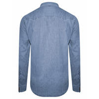 Chemise en jean unisexe décontractée coupe ajustée, style streetwear, délavage vintage, personnalisable, tissu 100% coton de haute qualité, séchage rapide, respirante