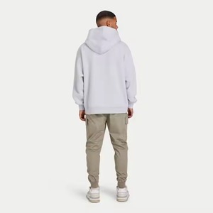 Wholesale New Streetwear Fashion Hoodie Long Sleeve Thick Fleece 100% Cotton Custom Logo Embroidered Winter Solid Print High - Product Image 2