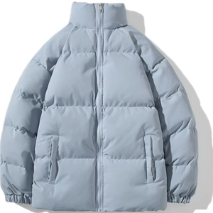 2025 nueva venta al por mayor moda brillante burbuja abrigos logotipo personalizado con capucha hombres Puffer chaquetas en lona temporada de invierno chaqueta al aire libre - Product Image 6