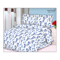 Vente en gros de draps doubles attrayants, modernes et traditionnels, en pur coton à imprimé floral, parure de lit King Cover tissé