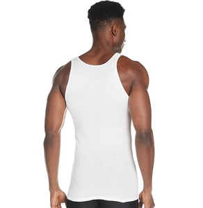 เสื้อกล้ามผ้าฝ้ายสีขาวคลาสสิกสำหรับผู้ชายเสื้อซับในทำจากบังคลาเทศเสื้อกั๊กนุ่มระบายอากาศได้ดีสวมใส่สบายสำหรับใส่ในชีวิตประจำวันส่งออก - Product Image 5