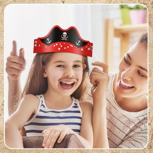 Chapeau de <span class=keywords><strong>pirate</strong></span> drôle Accessoires de fête de <span class=keywords><strong>pirate</strong></span> Casquette de costume en papier pour enfants Chapeau en papier de cosplay <span class=keywords><strong>des</strong></span> Caraïbes pour Halloween - Product Image 6