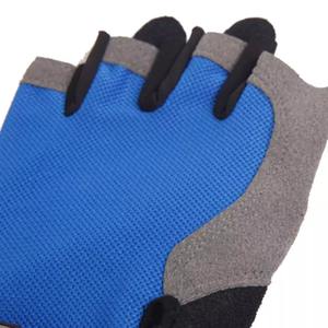 Guantes de nailon de medio dedo para hombre y mujer, unisex, con palma de gamuza y relleno de gel de sílice para ciclismo, entrenamiento y ciclismo - Product Image 4