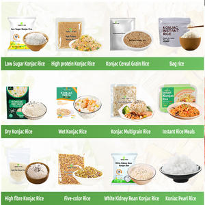 高品質チアシード低カロリー食事繊維損失脂肪白滝インスタントKonjacチアシードドライライス - Product Image 6