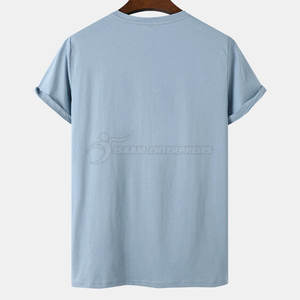 Taille adulte 100% T-shirt à manches courtes en coton Top d'été respirant de haute qualité pour hommes - Product Image 2