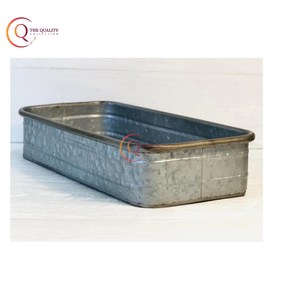 ชุดถาดโลหะชุบสังกะสีแบบโบราณชุดจานและจาน2ชิ้นดีไซน์ใหม่ในอินเดียขายส่ง - Product Image 6