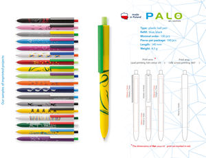High-quality advertising plastic ballpoint <b>pens</b> with custom logo, <b>promotional</b> <b>pens</b>, Palo Solid, AdPen - Product Image 3