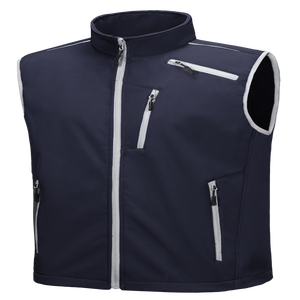 Chaleco Unisex Delgado de Lona Softshell con Cuello Alto, Logotipo Frontal, Cortavientos, Sin Mangas, para Exteriores - Product Image 3