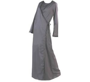 Abaya en coton biologique respectueuse de l'environnement pour femmes Robe musulmane de style ethnique/Jubah Adultes Taille libre look élégant - Product Image 1