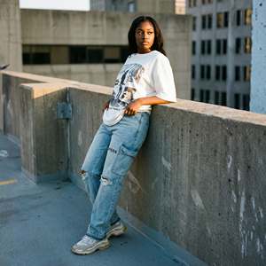 Jeans en denim pour femmes, poids lourd, personnalisés, peints avec des strass, devant plat, pantalon baggy ample, délavé, streetwear, taille haute, mode Y2K - Product Image 4