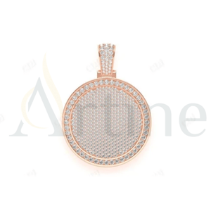 จี้ฮิปฮอปสีเงินสเตอริง925แบบเพิ่มความคมชัดของ VVS เพชรโมอิสสีทองวัสดุดีไซน์ให้เย็น - Product Image 1