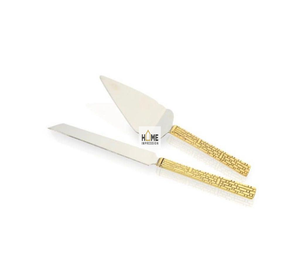 Cubertería de Lujo con Decoración de Hojas de Latón, Hecha a Mano, de Acero Inoxidable de Alta Calidad, Ideal para Servir en la Mesa - Product Image 3