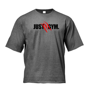 เสื้อยืดผ้าฝ้ายโอเวอร์ไซส์สำหรับผู้ชายระบายอากาศได้อย่างรวดเร็วแห้งเร็วพอดีไหล่แบรนด์โลโก้ - Product Image 2