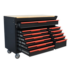 OEM, черный и красный, 12 ящиков, сверхмощный шкаф для инструментов для хранения в гараже и мастерской - Product Image 4