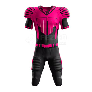 Conjuntos de Uniformes de Fútbol Americano Transpirables de Manga Corta con Colores y Tallas de Logotipo Personalizados - Product Image 2
